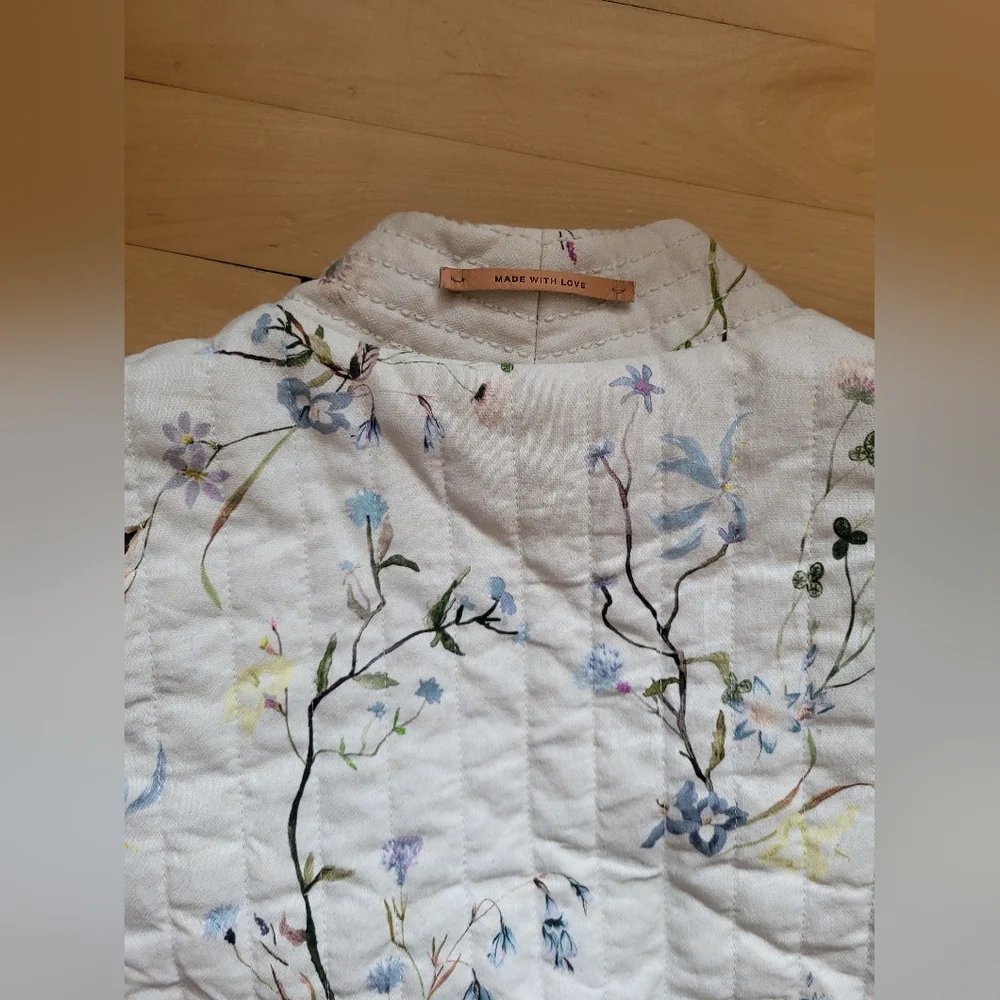 Scotch & Soda Floral Quilted Jacket - Cream and Tan - Picture 7 of 11